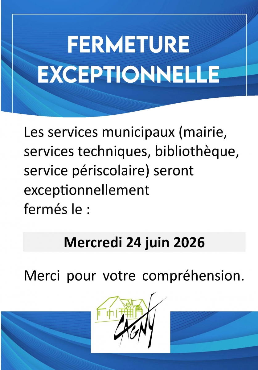 Fermeture services municipaux