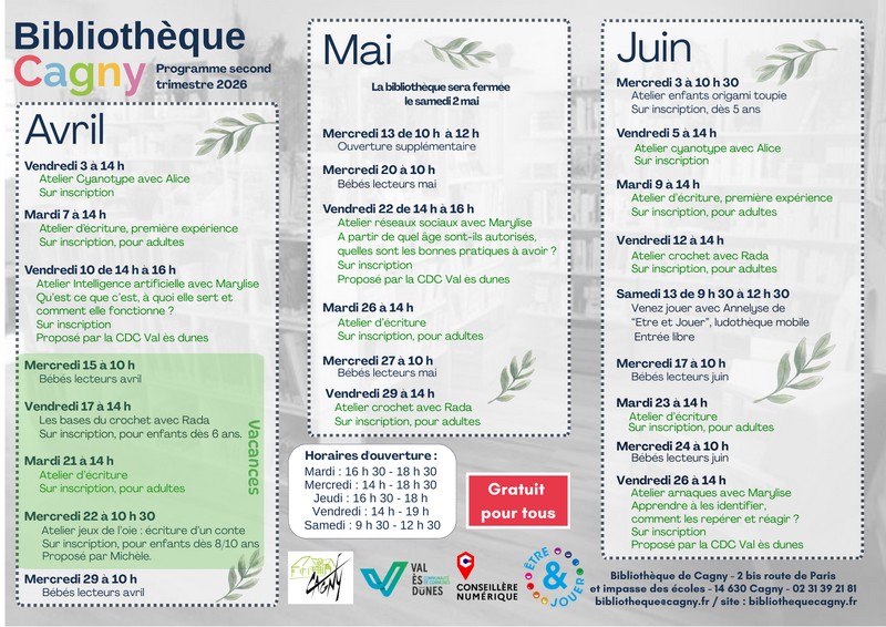 programme bibliothèque