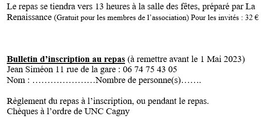 Repas 8 mai
