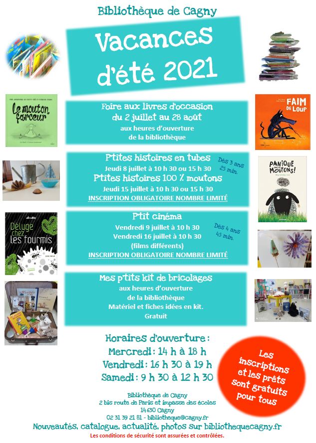 Affiche été 2021 biblio