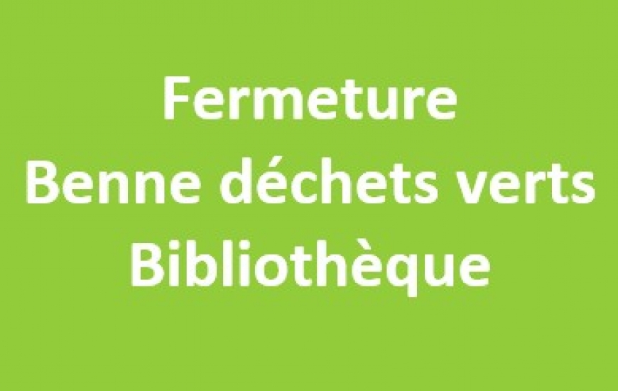 Fermeture exceptionnelle