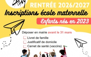 Ecole maternelle inscription